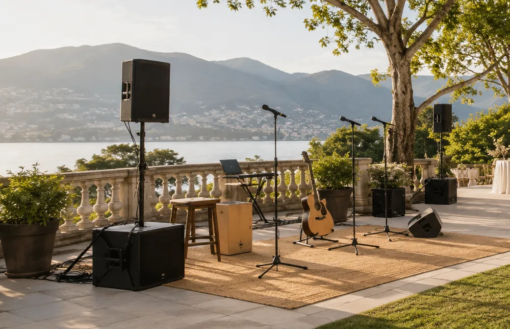 Escenario musical al aire libre