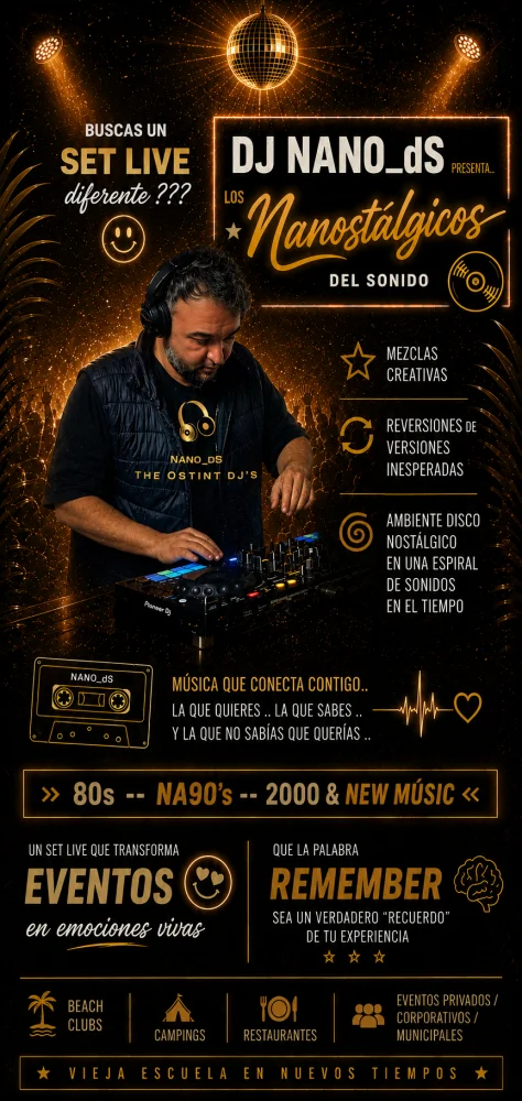 Contacta para disfrutar algo diferente con LOS NANOSTALGICOS DEL SONIDO