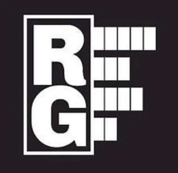 Logo de DJ Roberto García que representa música, energía y eventos inolvidables.