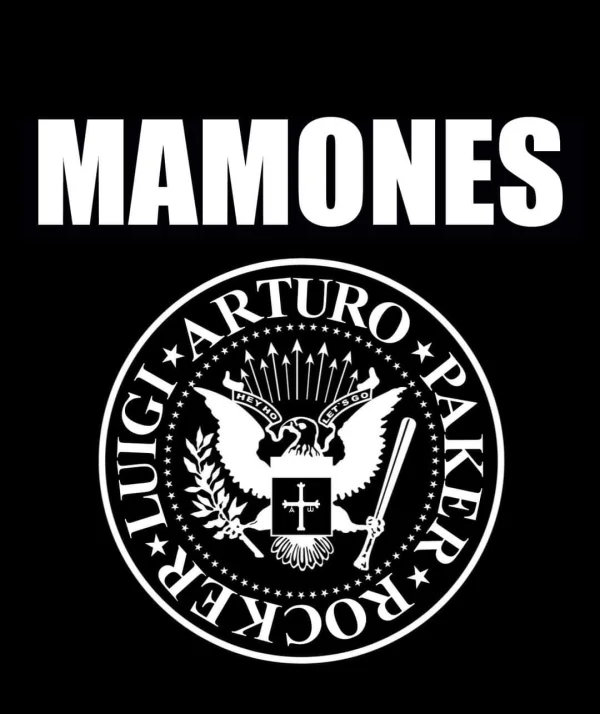 Recreación del mítico logo de RAMONES, adaptado a nosotros, para el tributo