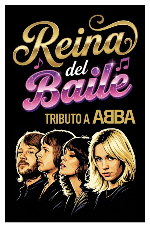Logo de Reina del baile tributo a ABBA