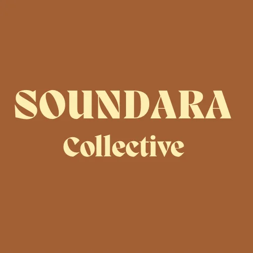 Logo de Soundara Collective en tonos tierra