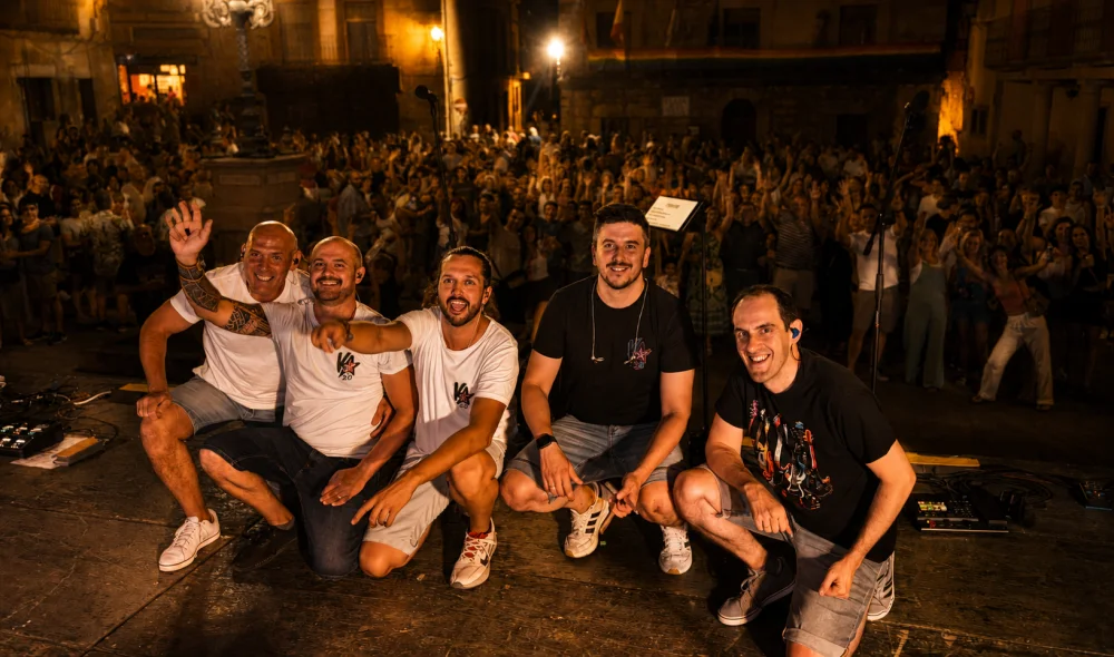 Foto recuerdo al terminar el concierto