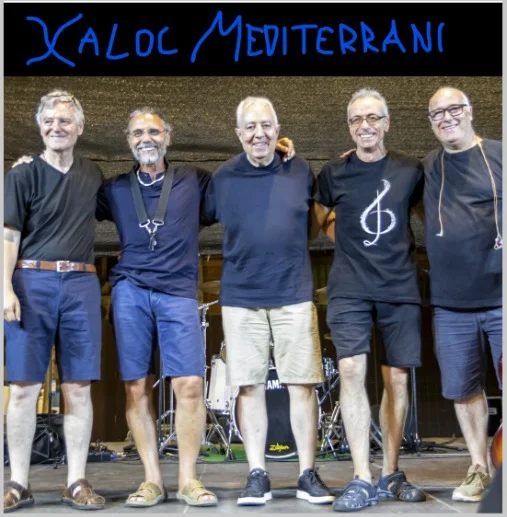 Ramon Solé-Saxo, Ramon Costa-bateria, Enric Vidal-teclas, Toni Perea-bajo y Enric Linares, guitarraj